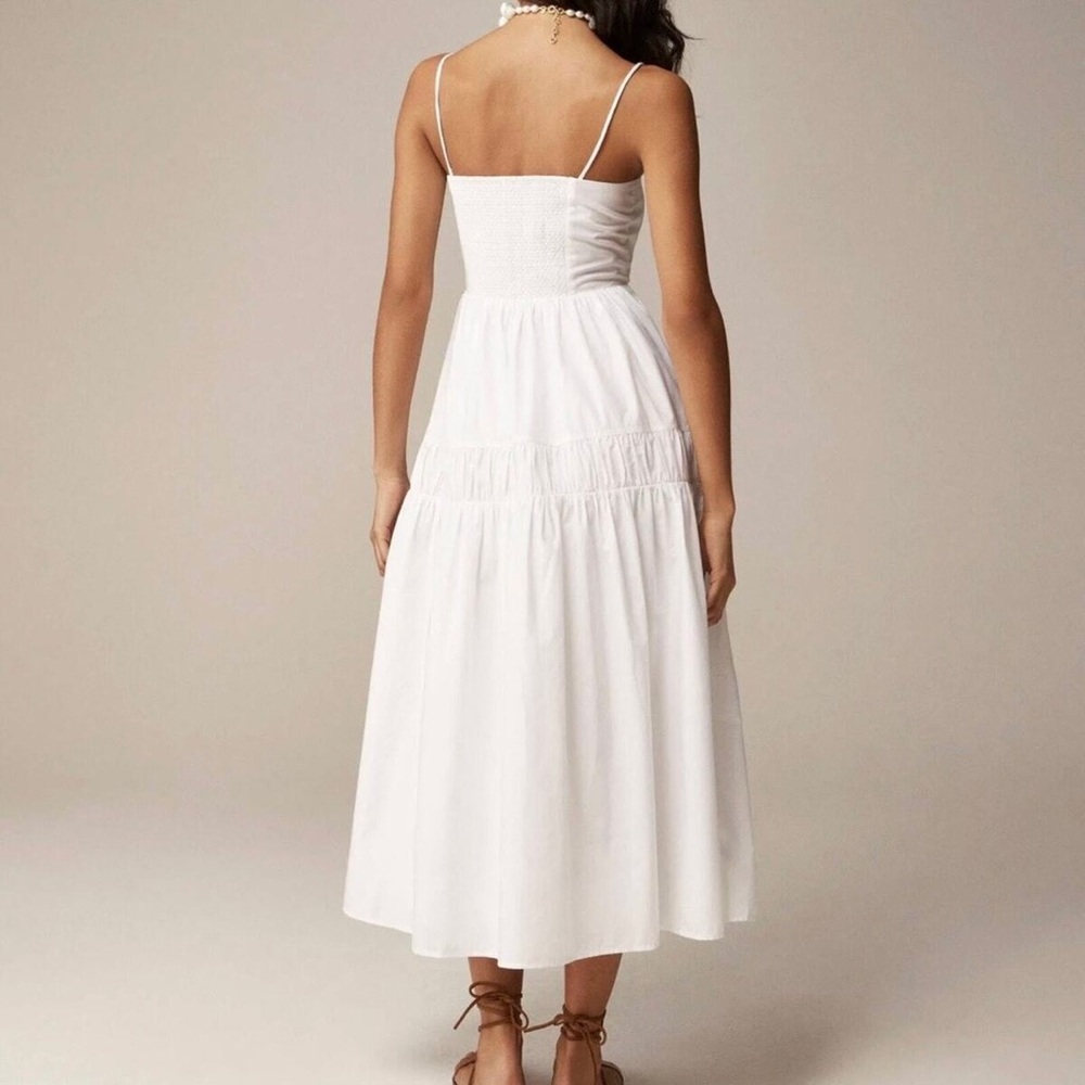 J. Crew A-line midi dress in cotton poplin - Picture 2 of 4
